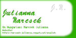 julianna marcsek business card